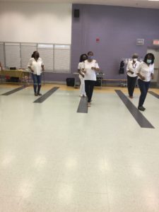 Our dance group practicing.